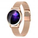 Ceas Smartwatch Kingwear KW20 Gold, rezistent la apa IP68, 64KB Ram + 512KB ROM, display 1.04 inch TFT cu touch screen, rezolutie 240 * 198 pixeli, capacitate baterie 120mAh