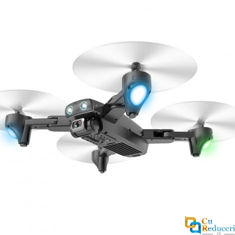 Drona CSJ S167 GPS 4K 5G, brate pliabile, wifi, buton de Return To Home, camera 1080P HD cu transmisie live pe telefon, capacitate baterie: 7.4V 1300 mAh, autonomie zbor ~ 20 de minute