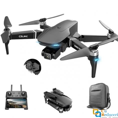 Drona CSJ S189 PRO 4K 5G GPS, brate pliabile, wifi 5G, buton de Return To Home, camera 4K HD cu transmisie live pe telefon, capacitate baterie 7.4V 3500 mAh, autonomie zbor ~ 25 de minute