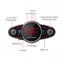 Modulator Fm, ecran mare color LCD 1.3, Hands-free, Bluetooth 5.0 + EDR, USB Mp3 Player, Aux, microfon incorporat