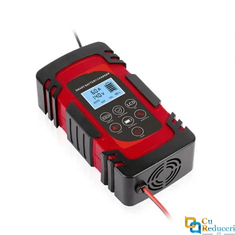 Incarcator auto inteligent 12V/24V, 3A-5A-8A-10A /2A-3A-4A-5A pentru toate tipurile de baterii cu acid si gel, AGM, SLA, VRLA