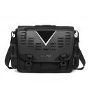 Geanta de umar multifunctionala, Ozuko, impermeabila, compartimente multiple, 32x11x26 cm, 14 L reflectorizanta, negru