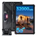 Tableta Oukitel RT7 Titan 5G Neagra, display FHD+ 10.1 inch, capacitate baterie 32000 mAh, 33W, Dual SIM, Android 13, Memorie RAM 12 Gb + 12 Gb extensibil, memorie ROM 512 Gb, OTG, NFC, Dimensity 720 Octa-Core