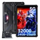 Tableta Oukitel RT7 Titan 5G Neagra, display FHD+ 10.1 inch, capacitate baterie 32000 mAh, 33W, Dual SIM, Android 13, Memorie RAM 12 Gb + 12 Gb extensibil, memorie ROM 512 Gb, OTG, NFC, Dimensity 720 Octa-Core