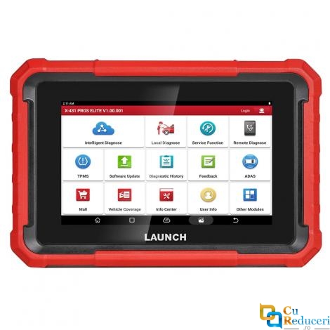 Tester Auto Profesional, Launch X431 Pros Elite, Display 8 inch, Android 10.0, 4GB RAM + 64GB Stocare, Codare ECU, Bidirectional control, Diagnoza Multimarca, 32+ Functii Speciale, ADAS, CANFD, Doip, baterie 6000 mAh, 2 ani actualizare gratuita