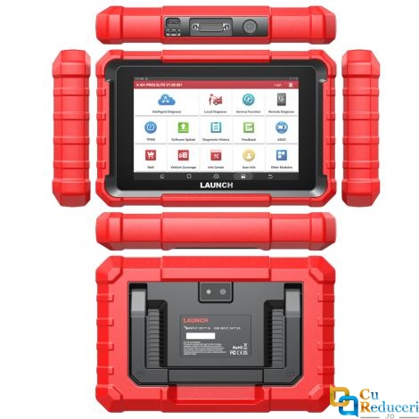 Tester Auto Profesional, Launch X431 Pros Elite, Display 8 inch, Android 10.0, 4GB RAM + 64GB Stocare, Codare ECU, Bidirectional control, Diagnoza Multimarca, 32+ Functii Speciale, ADAS, CANFD, Doip, baterie 6000 mAh, 2 ani actualizare gratuita