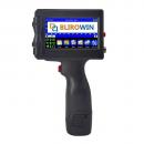 Imprimanta de mana portabila tip pistol BLIROWIN<sup>®</sup> cu touchscreen, imprimare logo, coduri de bare, date de expirare, coduri QR, compatibila pe suprafete multiple, cerneala cu uscare rapida, cartus negru lucios, dimensiune imprimare 1-12.7mm