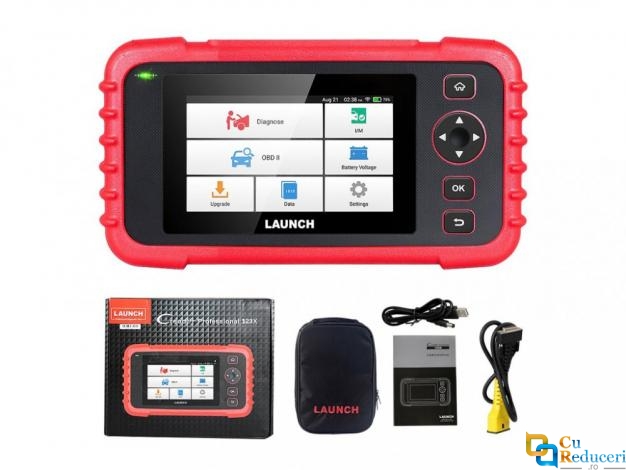Tester Auto Profesional, Launch CRP123X V2.0, OBD2, EOBD Display 5 inch, Android 8.1, 2GB RAM + 32GB Stocare, baterie 6100 mAh, actualizare gratuita pe viata