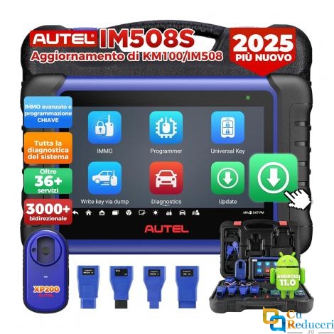 Autel MaxiIM IM508S + XP200 - Tester diagnoza auto profesional cu functii avansate IMMO, programare chei, 38 Functii speciale, Display 7 inch, Android 11.0, 4GB RAM + 64GB Stocare, 3.7 V/5000 mAh, 2 ani actualizare gratuit