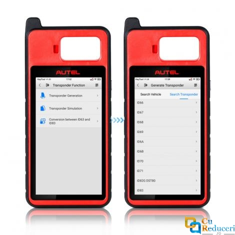 Autel MaxiIM KM100E - dispozitiv profesional dedicat programarii cheilor auto si sistemelor de imobilizare (IMMO), Android 9.0, 2GB RAM + 64GB Stocare, ecran tactil de 5.5 inch, 2 chei universale, actualizare gratuita pe viata