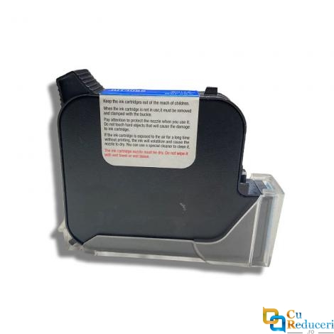 Cartus inkjet pentru imprimanta de mana portabila tip pistol, cu uscare rapida, tus alb, potrivit pentru suprafete multiple, pentru coduri de bara, logo, date expirare, dimensiune imprimare 1-12.7mm