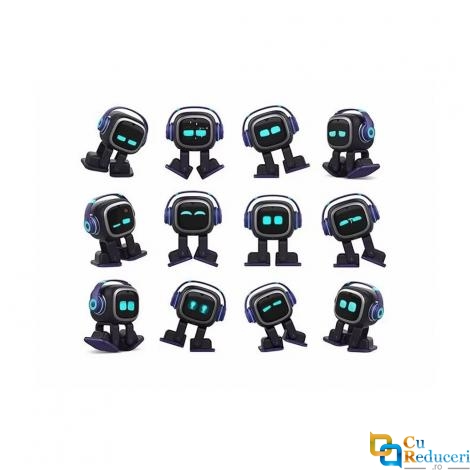 EMO – Robot de companie AI pentru birou, cu peste 1000 de expresii si miscari, recunoastere vocala si faciala, muzica, jocuri, dans, lumini inteligente si control IoT