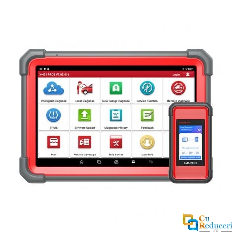 Tester Auto Profesional, Launch X431 PRO 5 cu Smart Link 2.0, Display 10.1 inch, Android 10.0, 4GB RAM + 64GB Stocare, Codare ECU, Bidirectional control, Diagnoza Multimarca, 39+ Functii Speciale, ADAS, CANFD, Doip, baterie 6300 mAh, 2 ani actualizare gratuita