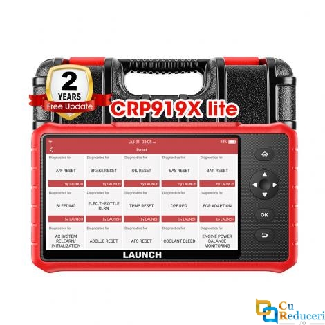 Tester Auto Launch CRP919X LITE, Diagnoza Multimarca, Codare ECU, Control Bidirectional, 32+ Functii Speciale, Android 10, Display 7 inch, CAN FD, DoIP, 2 Ani Actualizari Gratuite