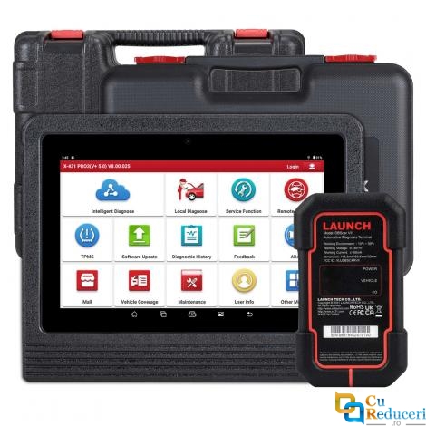 Tester Profesional Launch X431 PRO3 (V+ 5.0) cu Non-16 Pin Adaptor Box, 37+ Functii Speciale, Codare ECU, Android 10.0, 4GB RAM, 64GB stocare, display 10.1 inch, baterie 6300 mAh, 2 ani actualizare gratuita