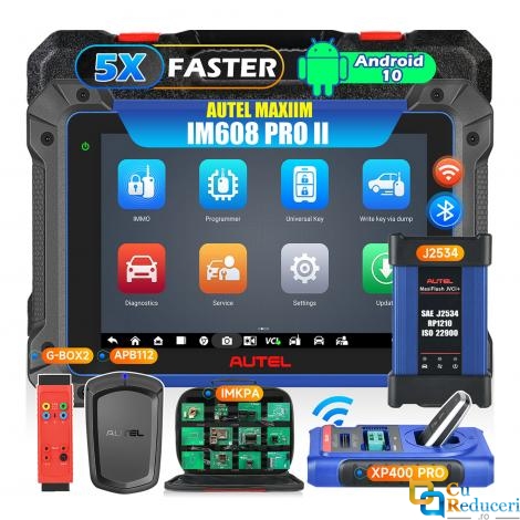 Autel MaxiIM IM608 II PRO Kit Complet - Tester Diagnoza Auto Profesional, Programare Chei, XP400PRO, G-BOX2, APB112, IMKPA, J2534, 40 Functii Speciale, Display 10.1 inch, 2 Ani Update Gratuit