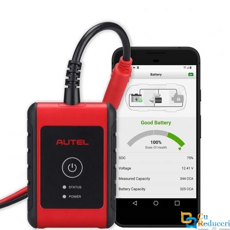 Tester Baterii Auto Profesional Autel MaxiBAS BT506 - 12V/24V cu Bluetooth, Diagnostic Baterie, Alternator, Sistem Pornire si Analiza Sistem Electric