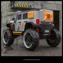 Masinuta electrica SUV pentru copii, 2 locuri, 4 motoare 550,  4x4, baterie 12V 7Ah, suspensii hidraulice, telecomanda pentru parinti, lumini LED, Bluetooth, Roti EVA, scaun piele ecologica, 137 x 77 x 74 cm, culoare gri