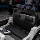 Masinuta electrica pentru copii, dotari premium, 4x4, 2 locuri, 4 motoare 390, roti EVA, scaune piele ecologica, telecomanda parinti 2.4G, bluetooth, LED, suspensii, 12V 7Ah, 134 x 83 x 86 cm, culoare gri 